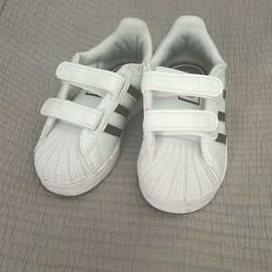 Barely Worn 6 1/2 Toddler Adidas Superstar Shoes!